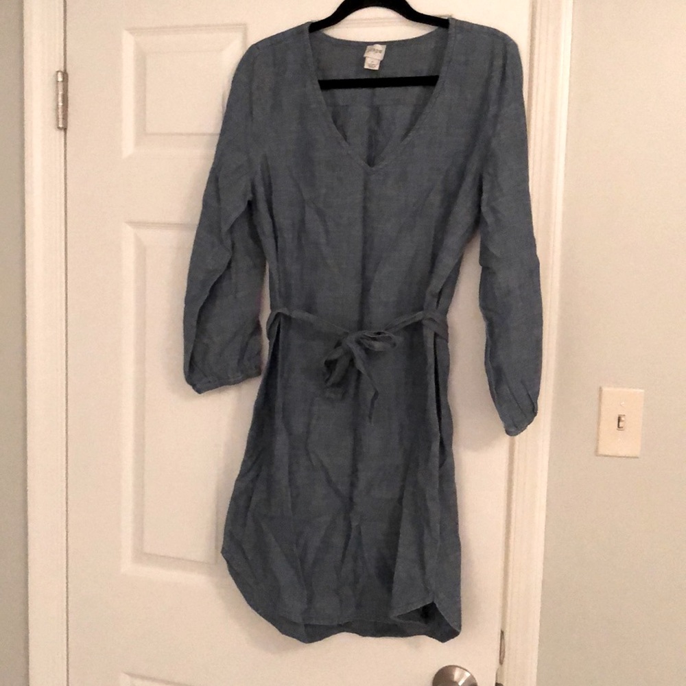 Brand new, never been worn denim long sleeve dress from jcrew